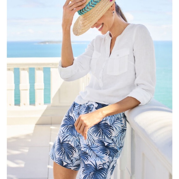 Talbots White V-Neck Blouse - Picture 2 of 3